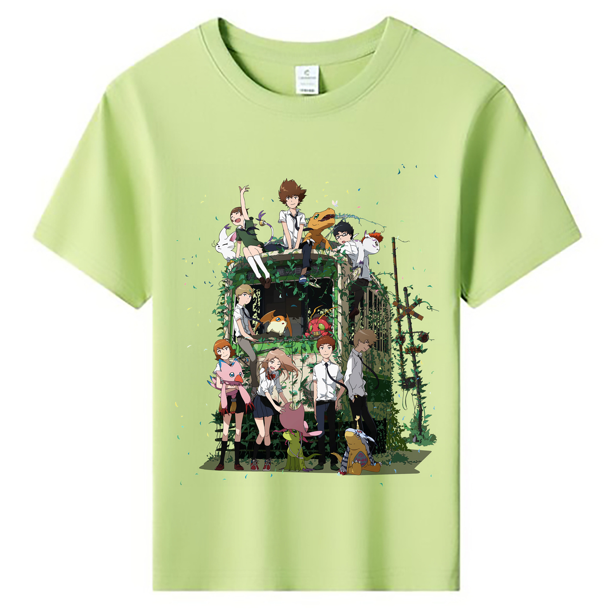 （画像用） Digimon デジタルモンスター/デジモン 綿100％キッズTシャツ（フロントプリント）